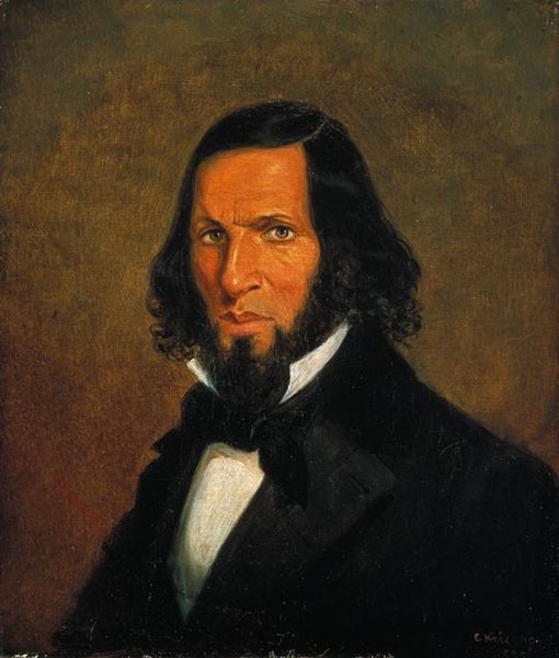 Self-Portrait 1855 by Cornelius Krieghoff (1815-1872) National Gallery of Canada